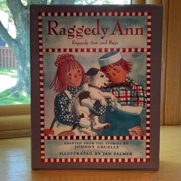 Raggedy Ann "Raggedy Ann And Rags" Hardcover Book By Johnny Gruelle - Picture 1 of 4
